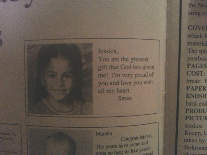 Illustration for article titled Hilarious Typo in Yearbook Makes Satan Very Happy